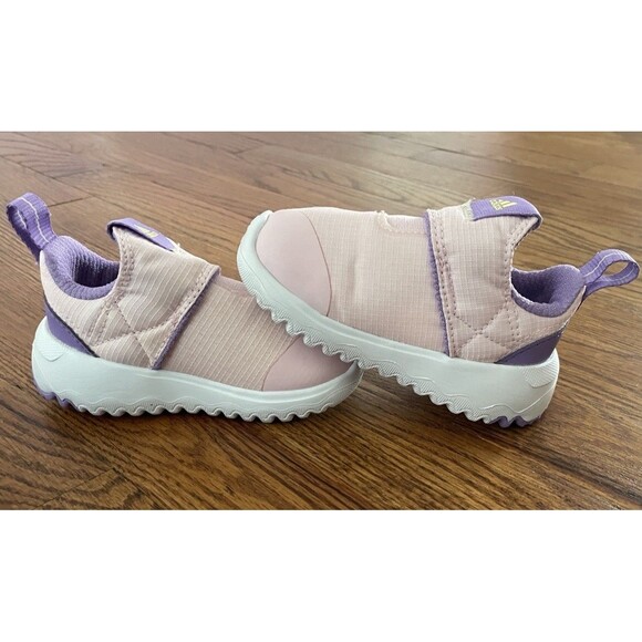 adidas Pink Purple Suru365 Training Slip-On Baby Toddler Shoes Strap Size 5K - Picture 6 of 12